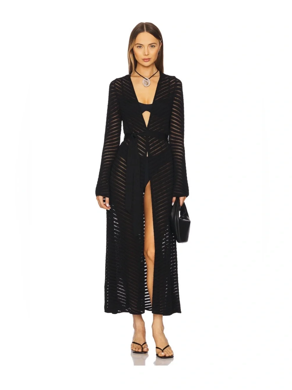 Devon Windsor Elliott Robe Black - XS
